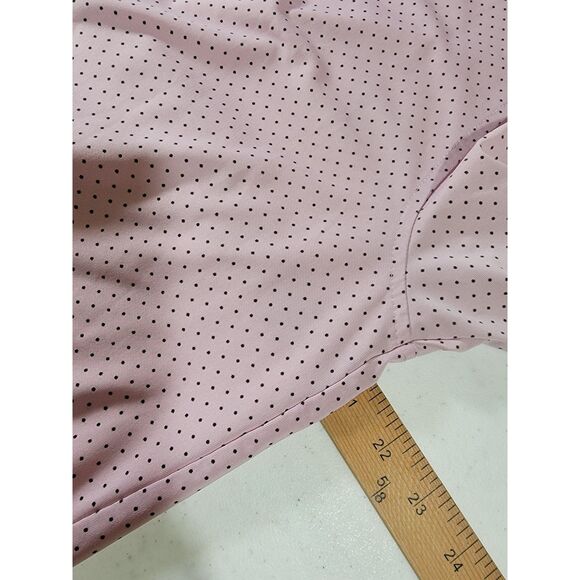 Foot Joy Men's Pink Polka Dot Polo Shirt - Small - Picture 4 of 7